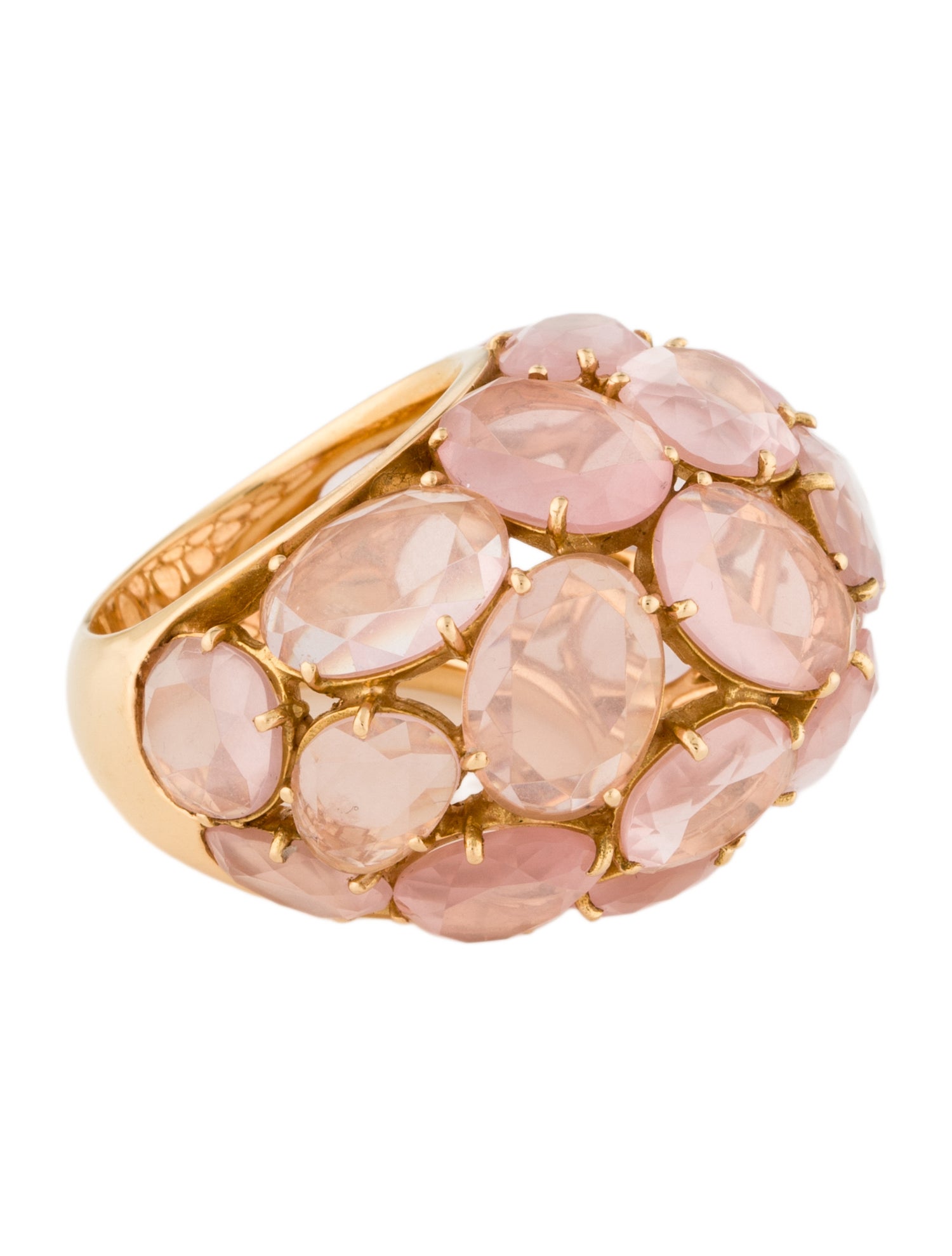 Pomellato 18K Rose Quartz Capri Bombe Cocktail Ring