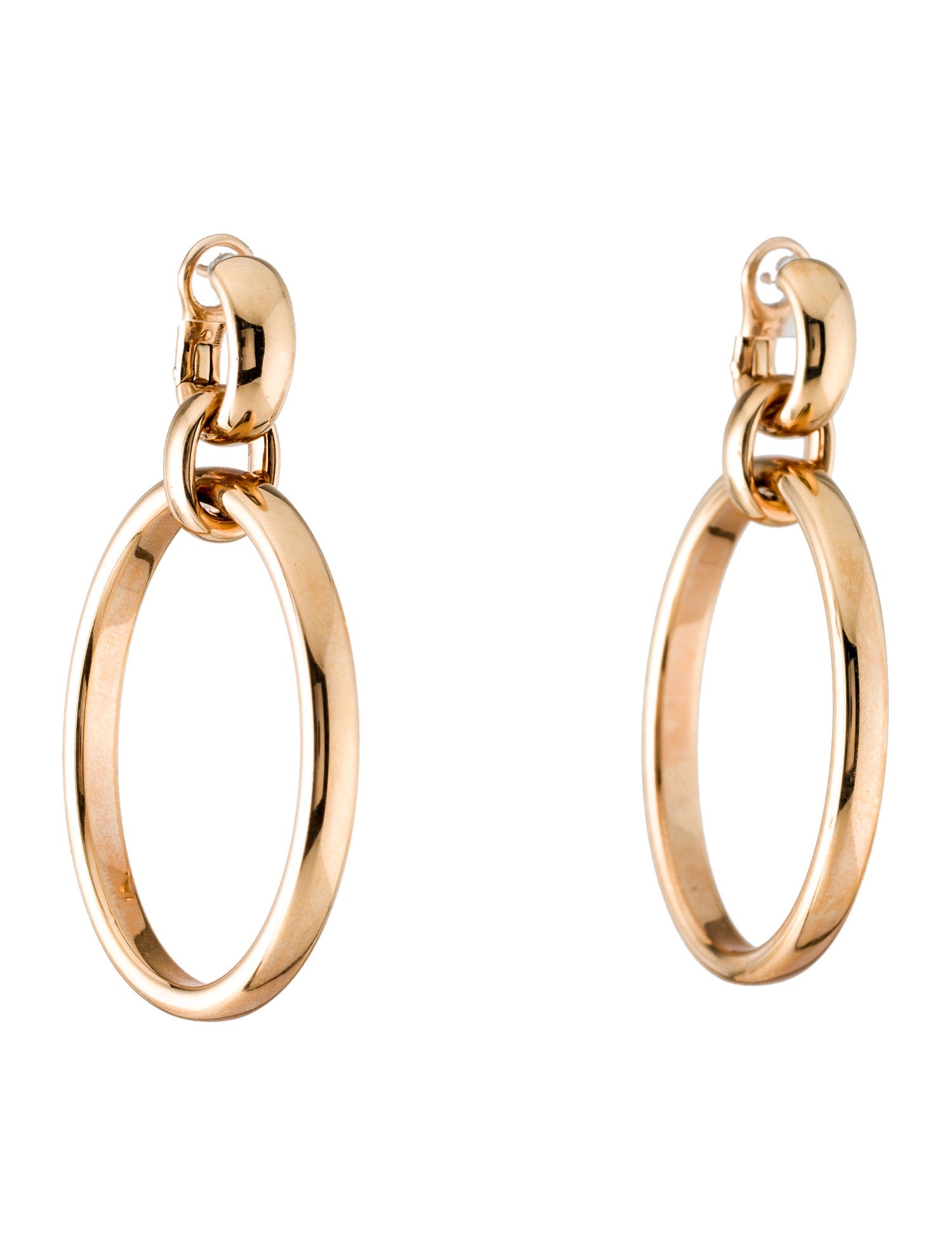 Pomellato 18K Iconica Drop Hoop Earrings