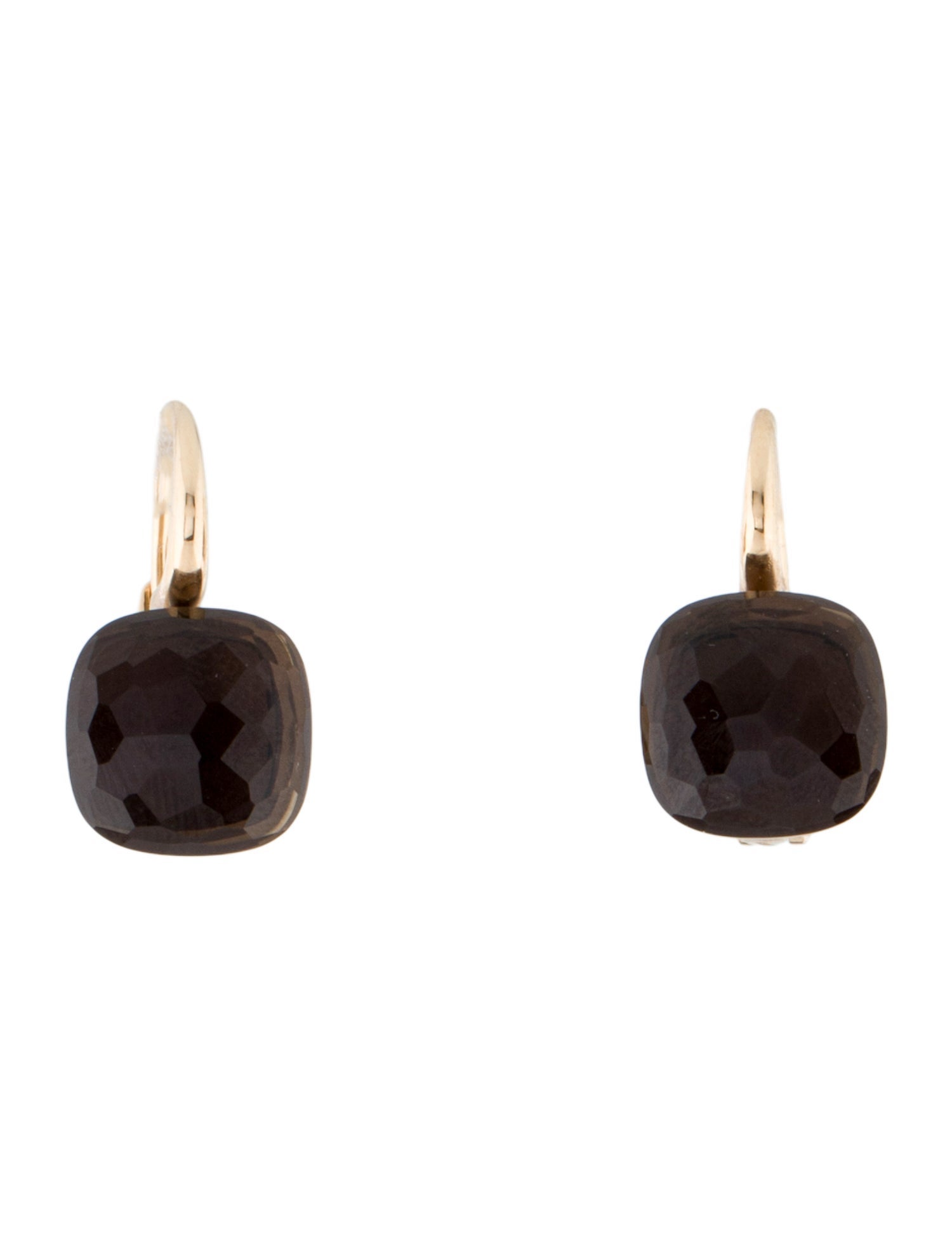 Pomellato 18K Smoky Quartz Nudo Classic Drop Earrings