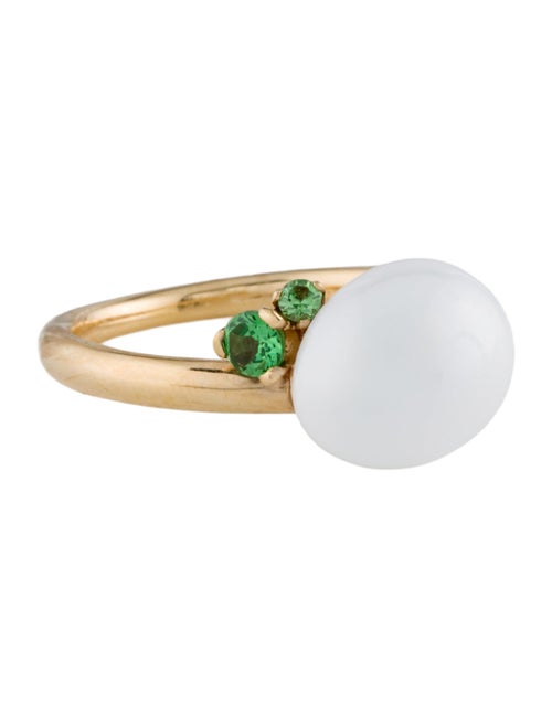 Pomellato 18K Ceramic & Tsavorite Garnet Cocktail Ring