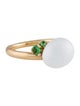 Pomellato 18K Ceramic & Tsavorite Garnet Cocktail Ring