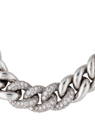 Pomellato 18K 3.60ctw Diamond Link Bracelet
