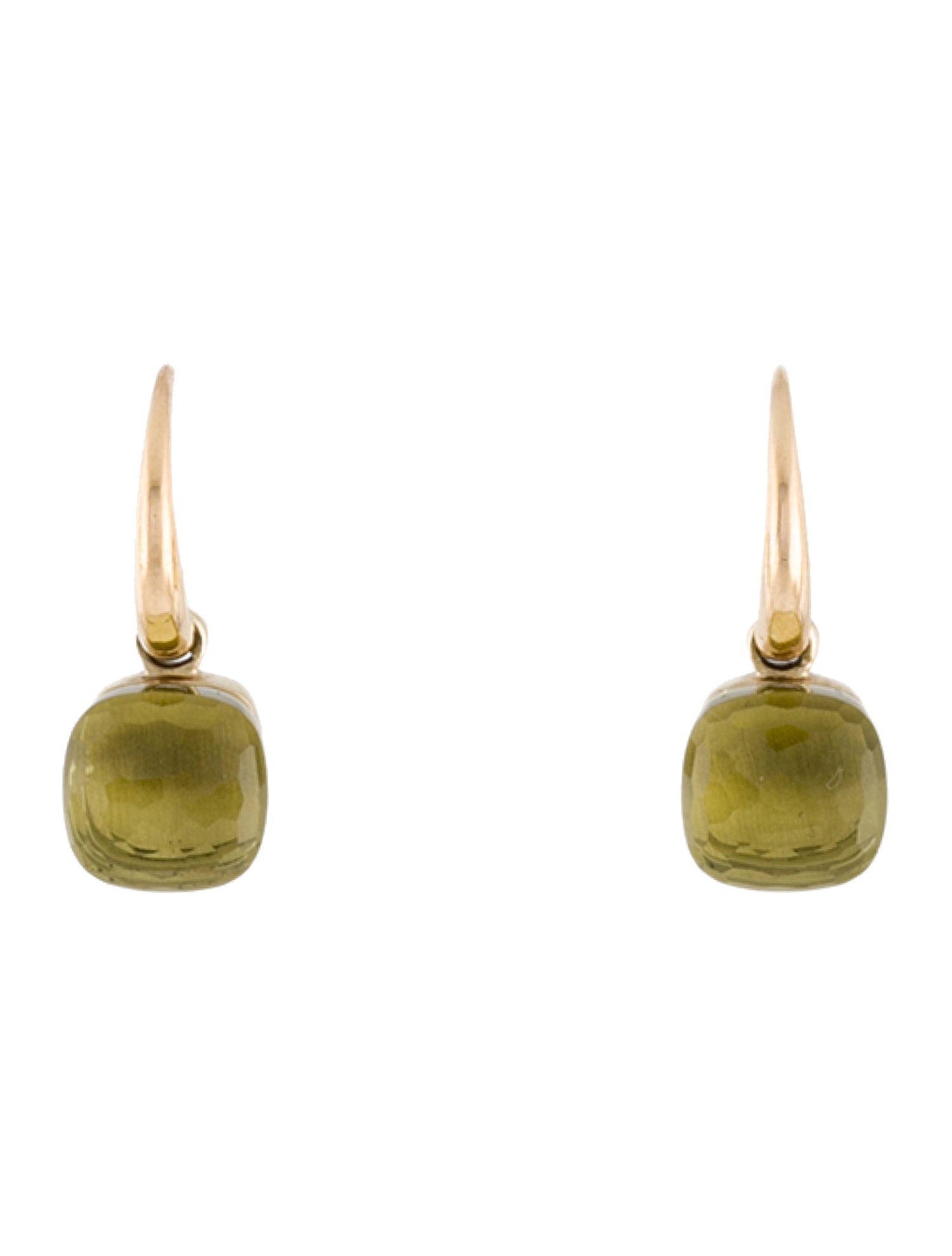 Pomellato 18K Quartz Nudo Drop Earrings