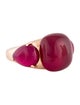 Pomellato 9K Synthetic Ruby Rouge Passion Cocktail Ring