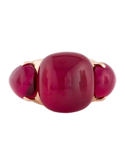 Pomellato 9K Synthetic Ruby Rouge Passion Cocktail Ring
