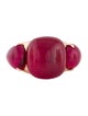 Pomellato 9K Synthetic Ruby Rouge Passion Cocktail Ring