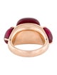 Pomellato 9K Synthetic Ruby Rouge Passion Cocktail Ring