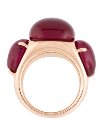 Pomellato 9K Synthetic Ruby Rouge Passion Cocktail Ring