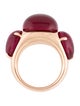 Pomellato 9K Synthetic Ruby Rouge Passion Cocktail Ring