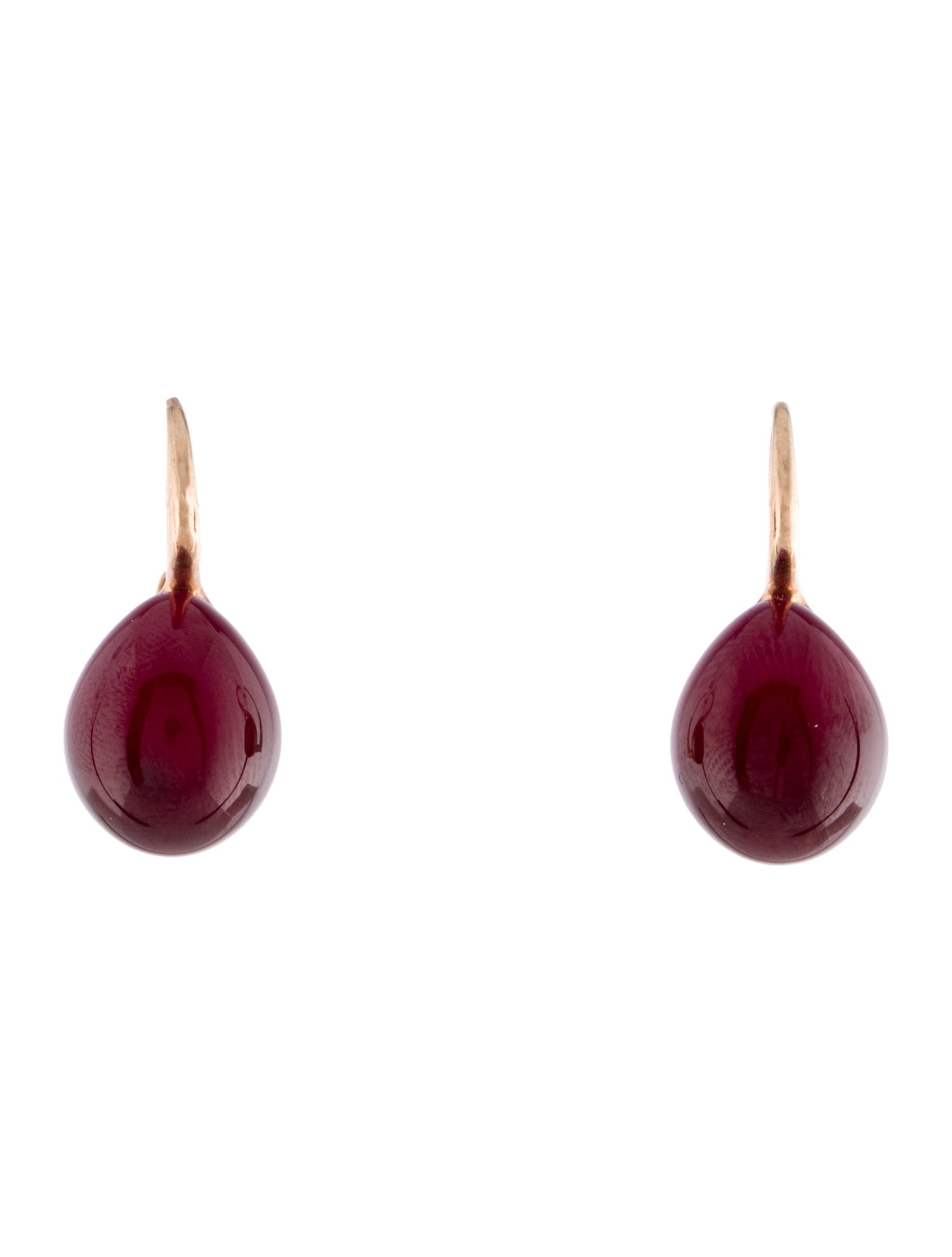 Pomellato 9K Synthetic Ruby Rouge Passion Drop Earrings