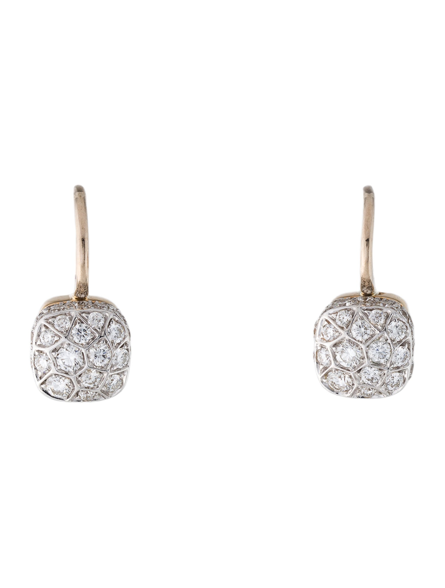 Pomellato 18K 1.60ctw Diamond Nudo Earrings