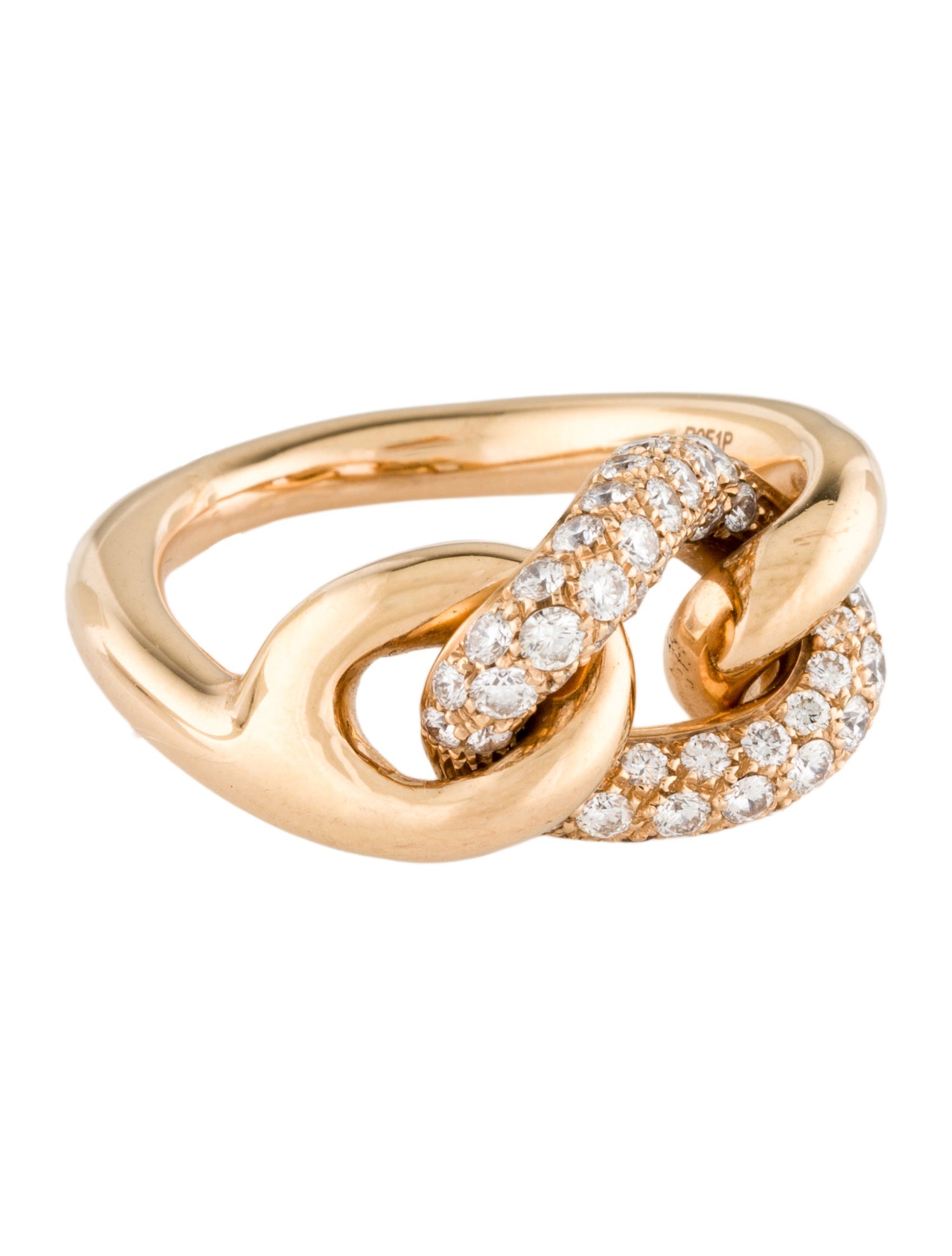Pomellato 18K 1.10ctw Diamond Catene Ring