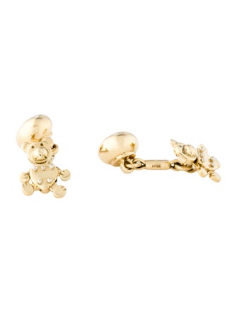 Pomellato 18K Orsetto Bear Cufflinks