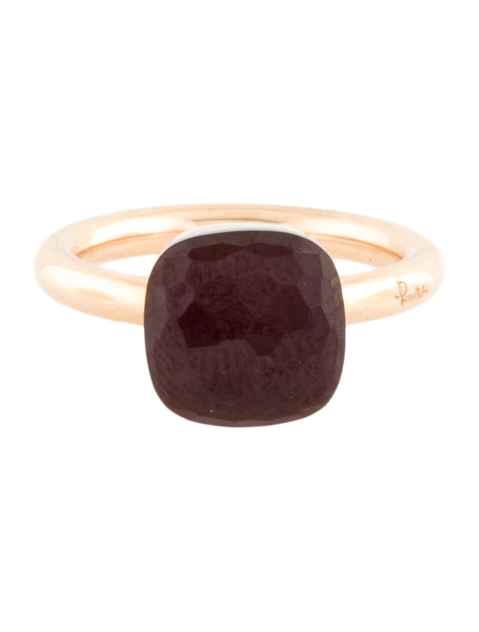 Pomellato 18K Garnet Nudo Classic Ring