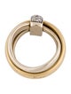 Pomellato 18K Diamond 3 Band Ring