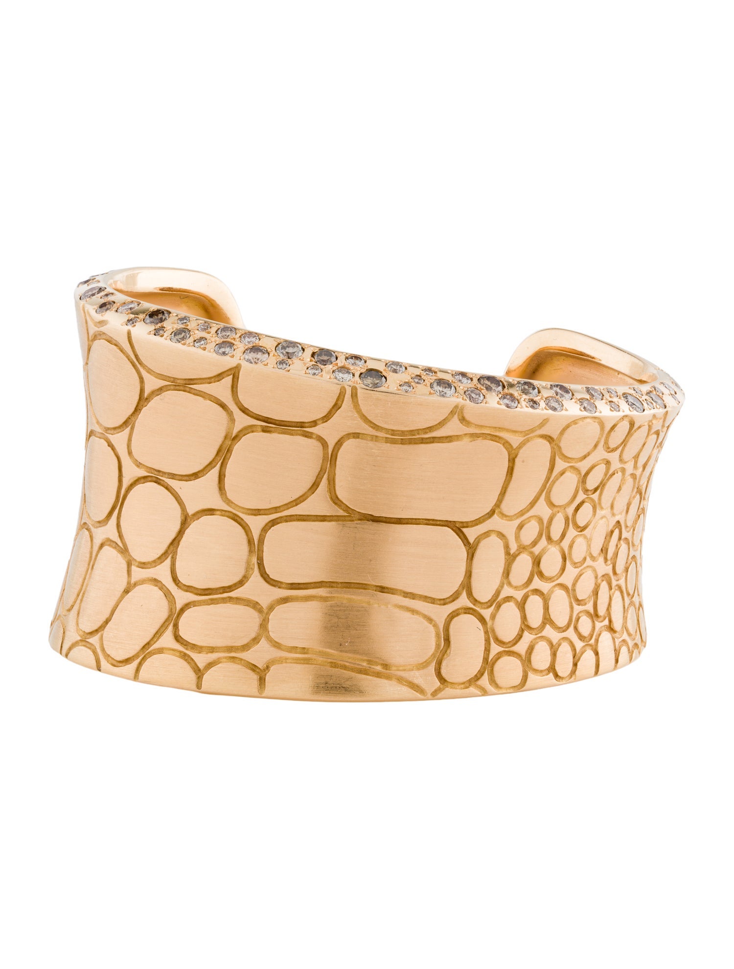 Pomellato 18K 1.96ctw Diamond Cuff Bracelet