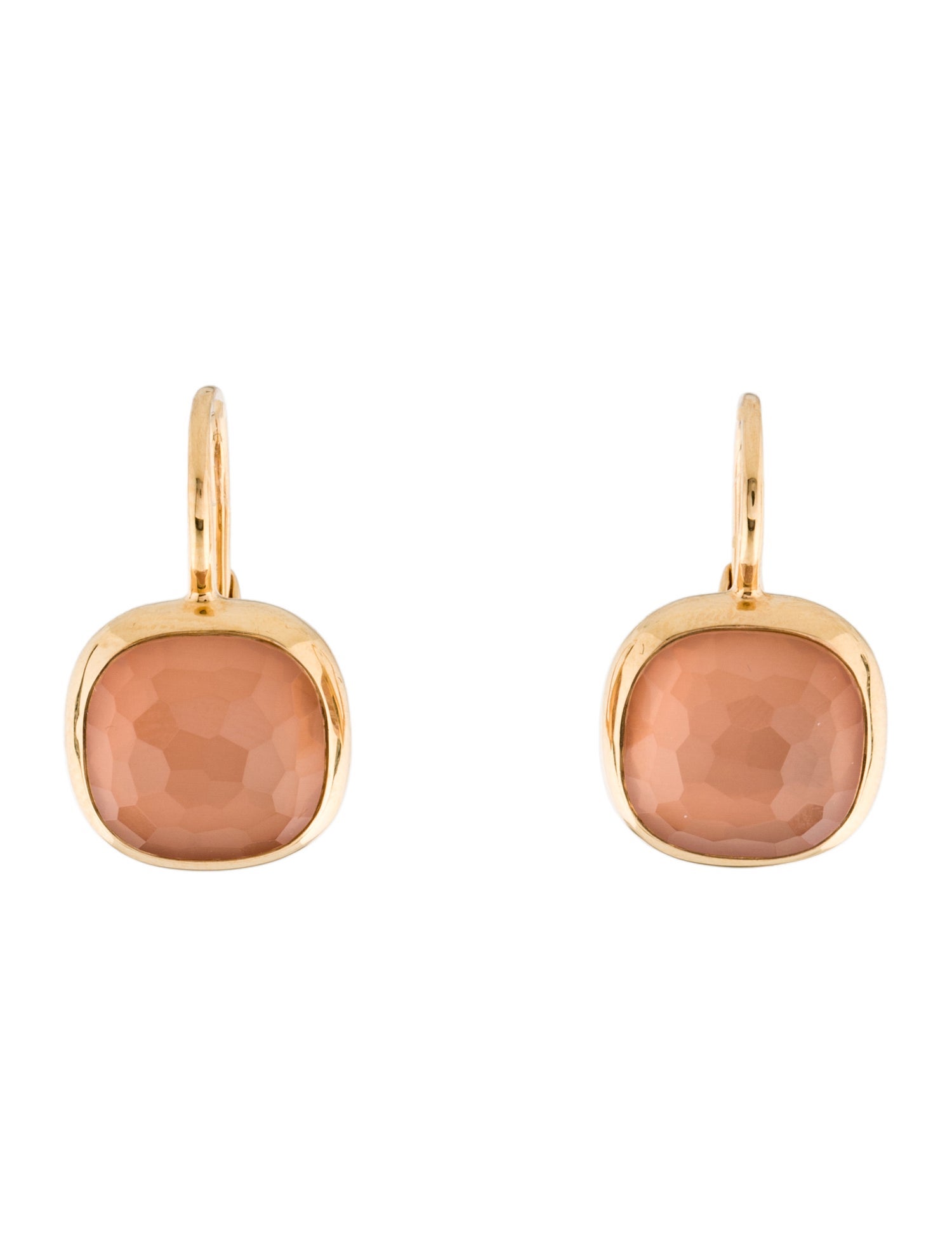 Pomellato 18K Rose Quartz Cipria Drop Earrings