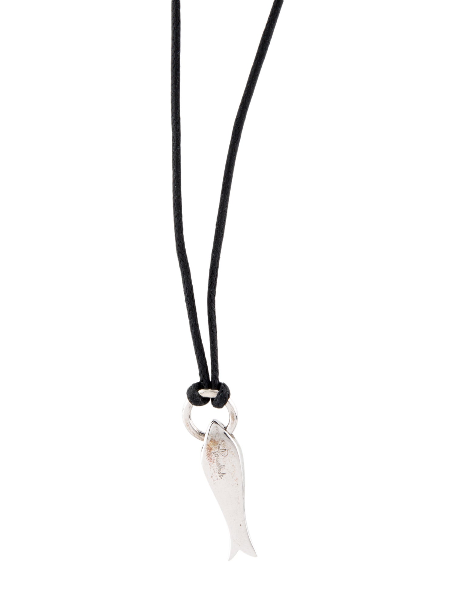 Pomellato Fish Cord Pendant Necklace