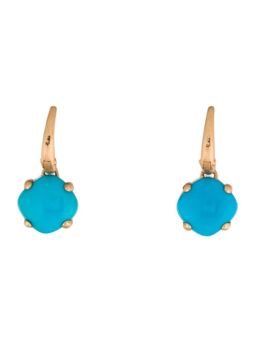 Pomellato 18K Quartz & Turquoise Capri Drop Earrings