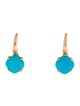 Pomellato 18K Quartz & Turquoise Capri Drop Earrings