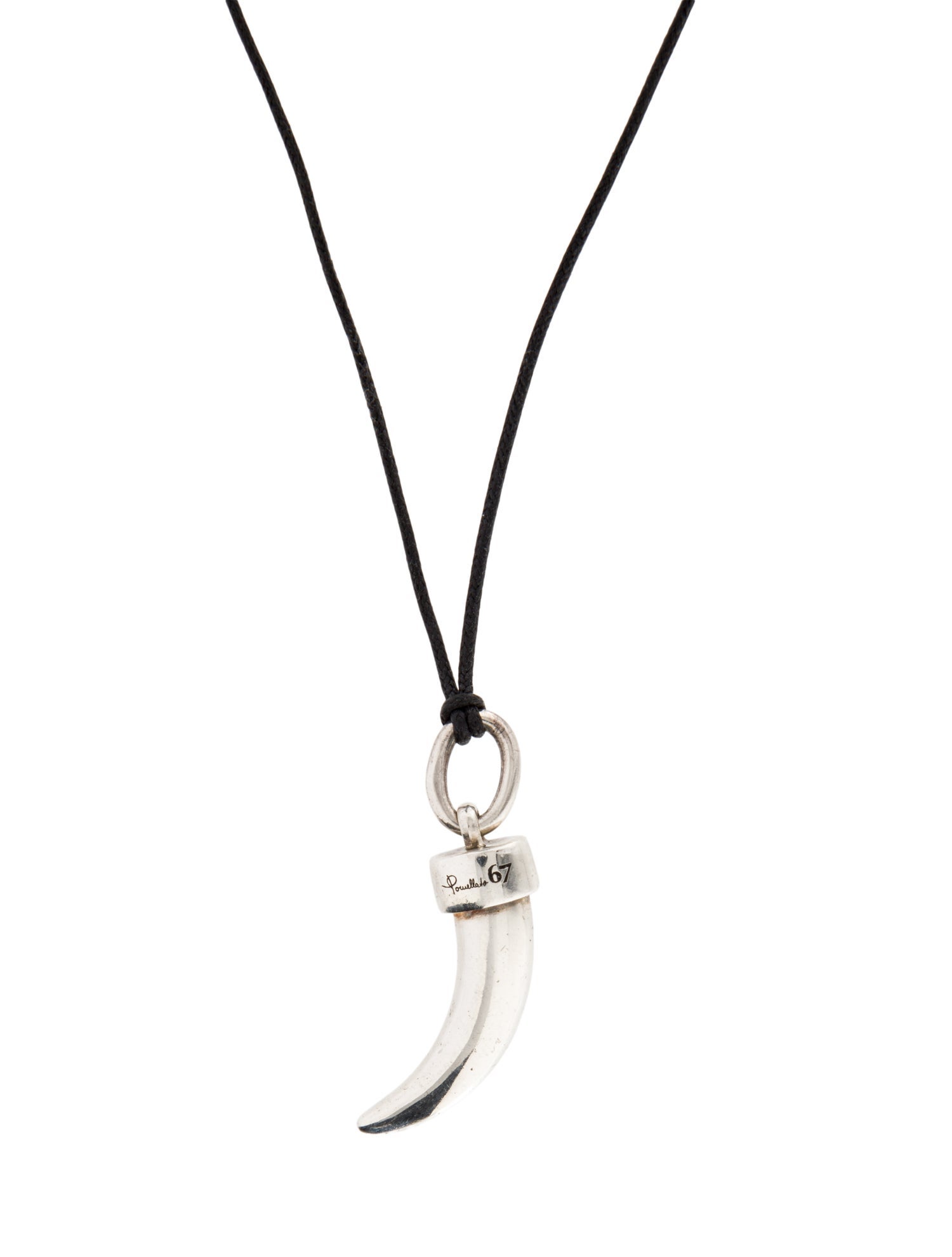 Pomellato Cord Horn Pendant Necklace