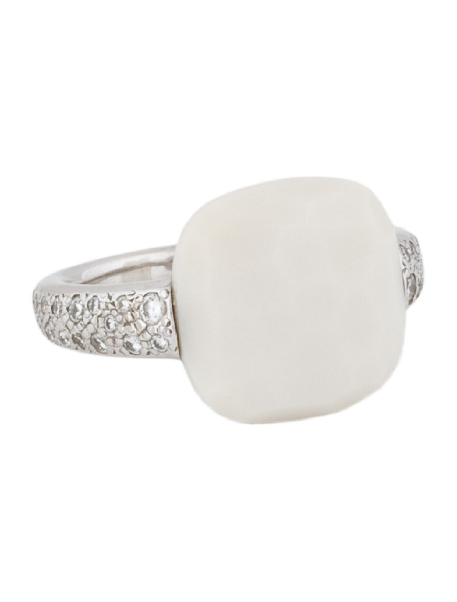 Pomellato 18K Chalcedony & Diamond Carpi Cocktail Ring