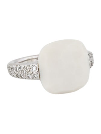 Pomellato 18K Chalcedony & Diamond Carpi Cocktail Ring