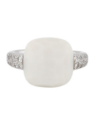 Pomellato 18K Chalcedony & Diamond Carpi Cocktail Ring