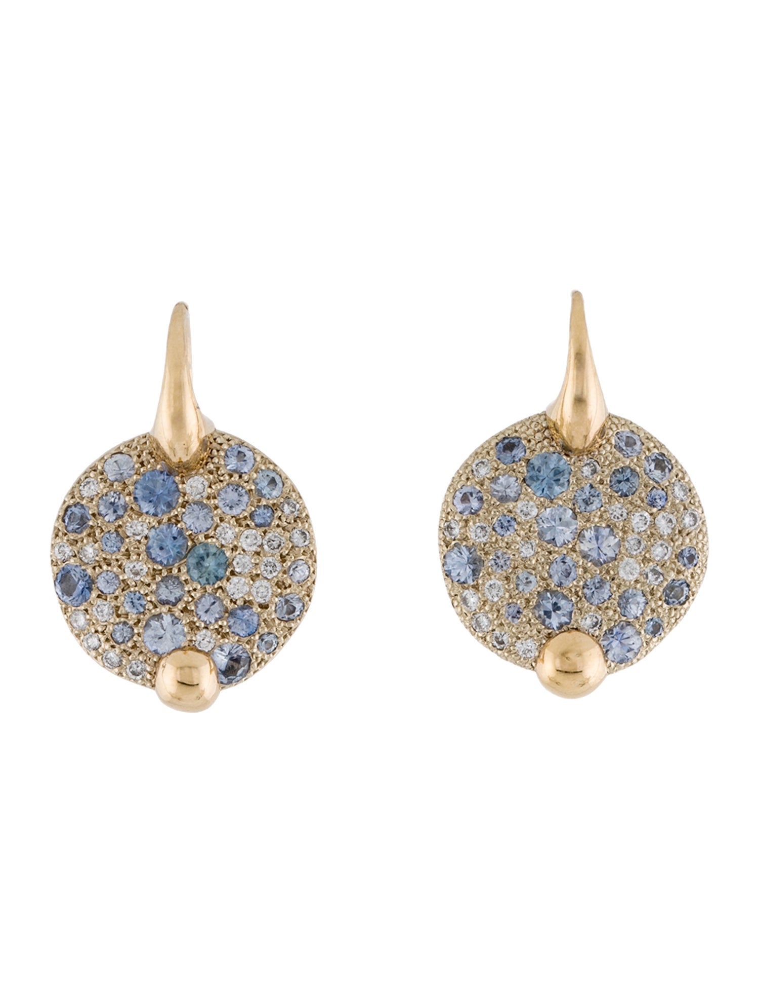 Pomellato 18K Sapphire & Diamond Sabbia Drop Earrings
