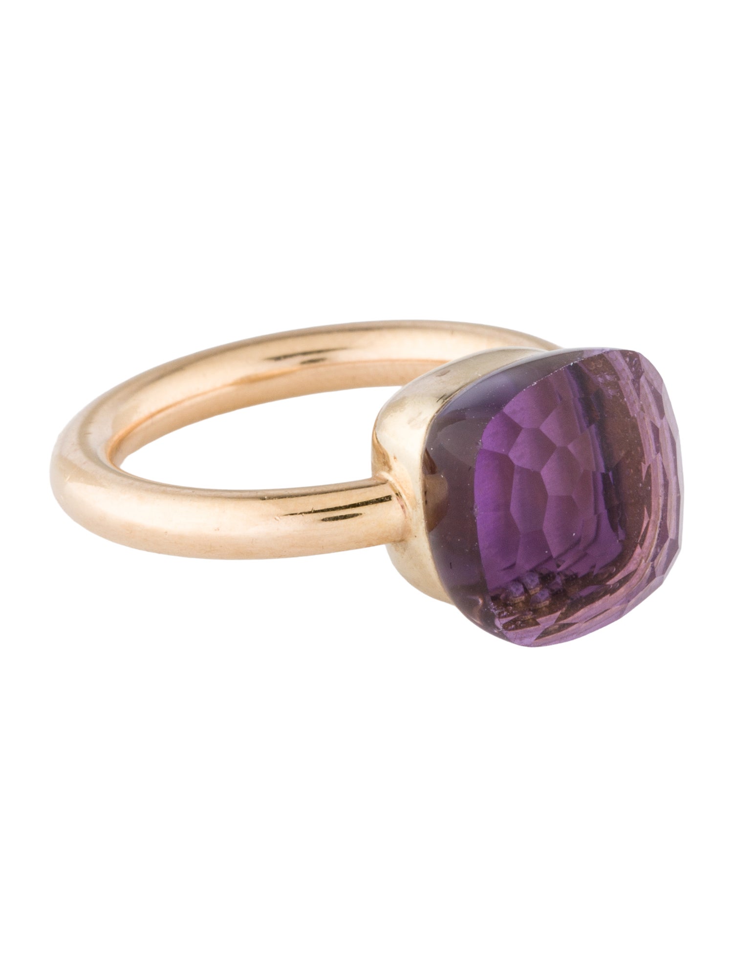 Pomellato 18K Amethyst Nudo Classic Cocktail Ring