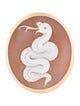 Pomellato 18K Shell Snake Cameo Cocktail Ring