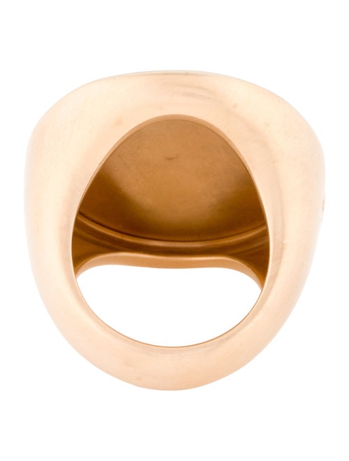 Pomellato 18K Shell Snake Cameo Cocktail Ring