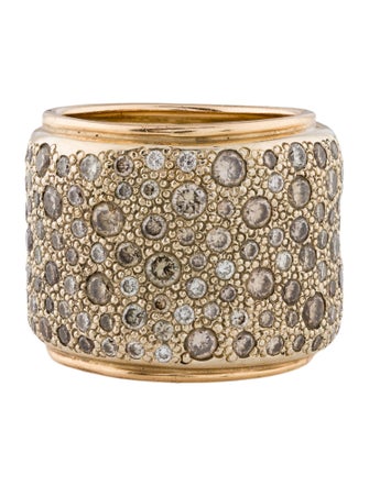 Pomellato 18K 2.92ctw Diamond Sabbia Band