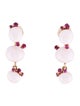 Pomellato 18K Ruby & Ceramic Capri Drop Earrings