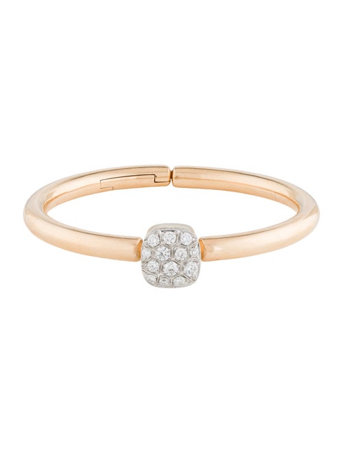Pomellato 18K Diamond Nudo Bangle Bracelet
