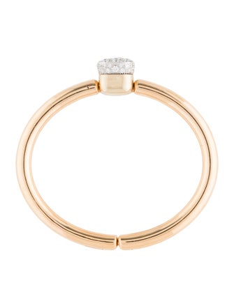 Pomellato 18K Diamond Nudo Bangle Bracelet