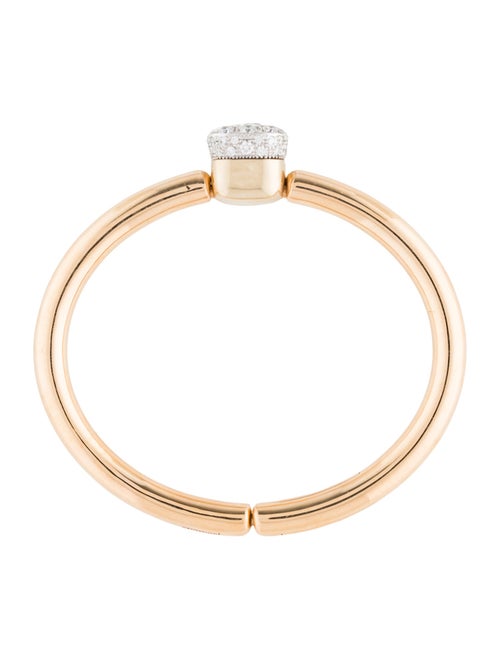 Pomellato 18K Diamond Nudo Bangle Bracelet
