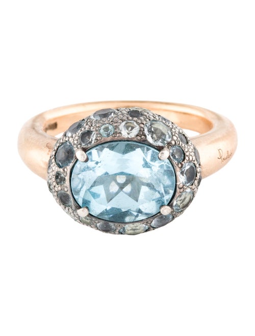 Pomellato Two-Tone Topaz Tabou Cocktail Ring