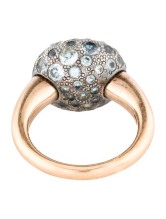 Pomellato Two-Tone Topaz Tabou Cocktail Ring