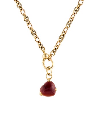 Pomellato 18K Glyph Heart Necklace