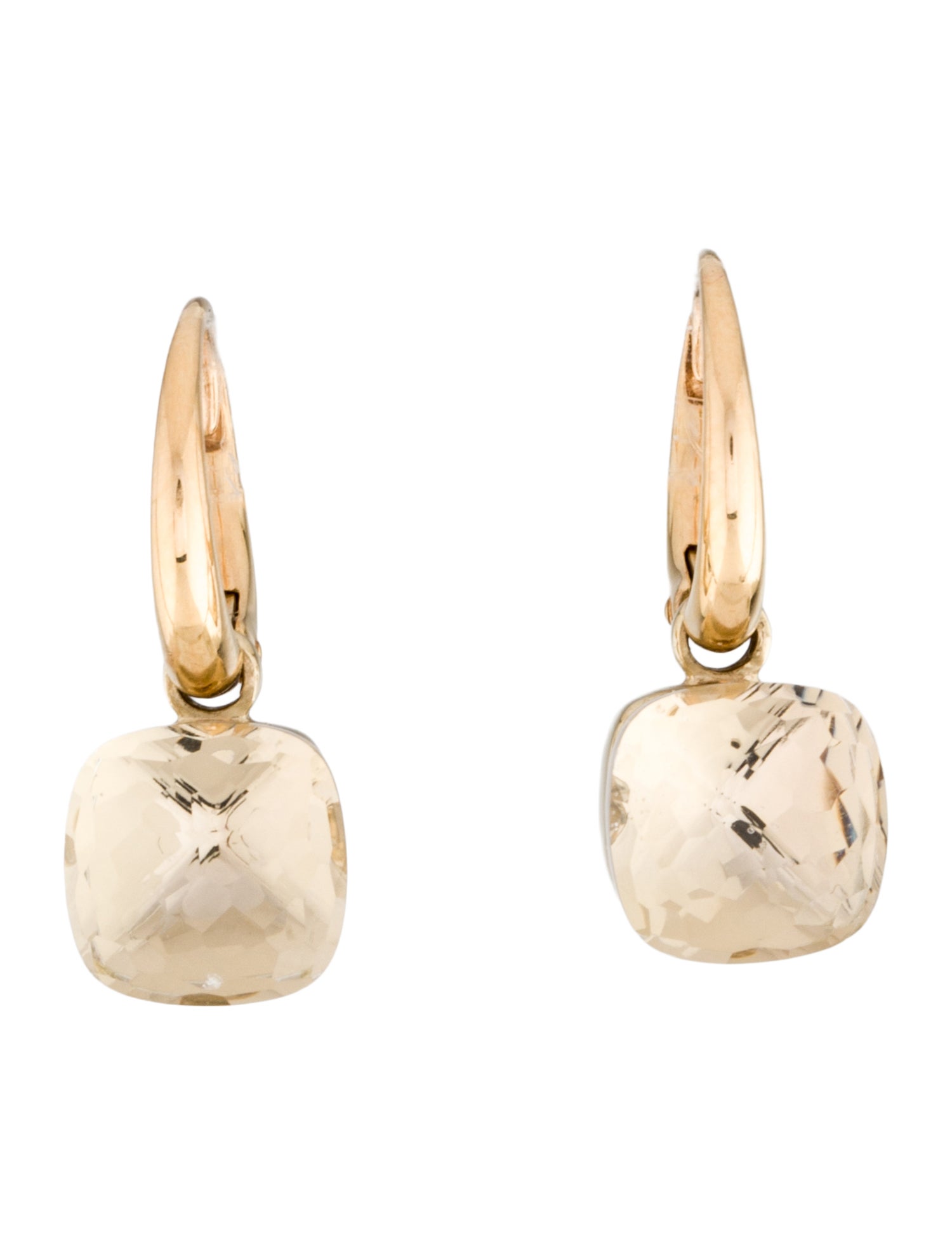 Pomellato 18K Topaz Small Nudo Drop Earrings