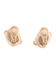 Pomellato 8K 9.64ctw Smoky Quartz & Diamond Ritratto Clip-On Earrings
