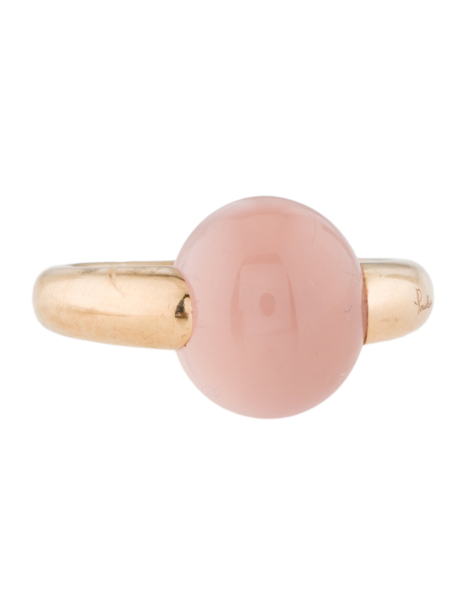 Pomellato 18K Rose Quartz Luna Ring