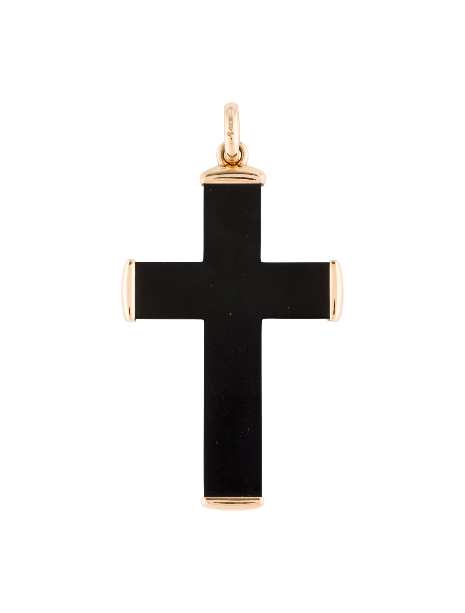 Pomellato 18K Wood Cross Pendant