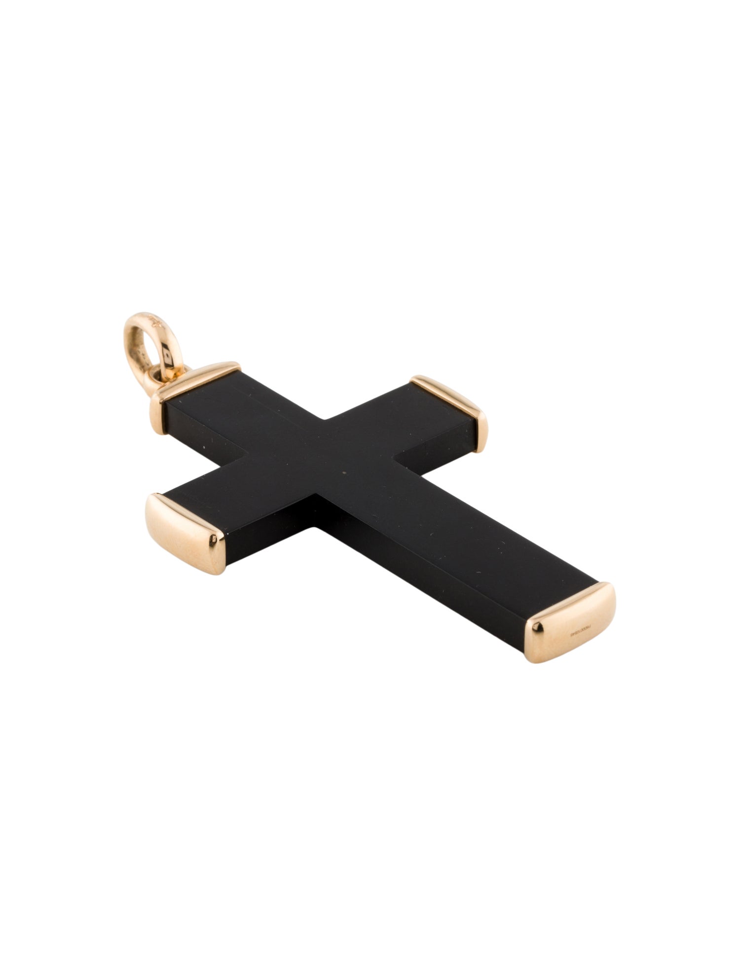 Pomellato 18K Wood Cross Pendant