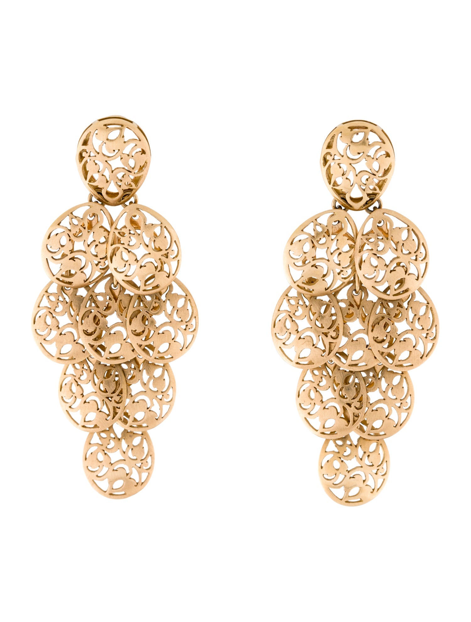 Pomellato 18K Arabesque Chandelier Earrings