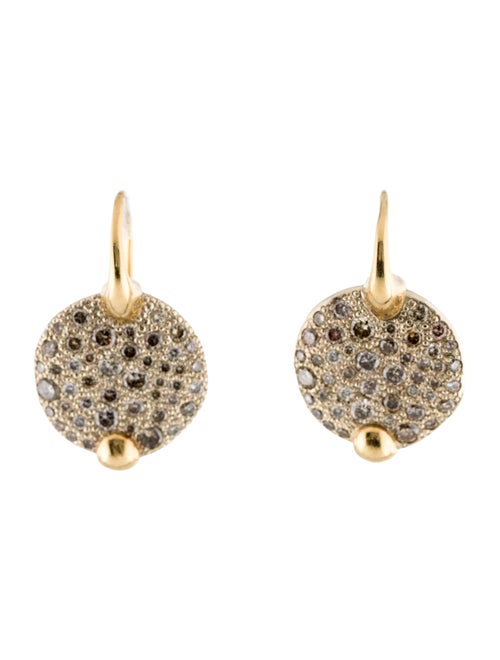 Pomellato 18K Diamond Sabbia Drop Earrings