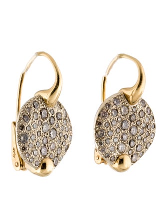 Pomellato 18K Diamond Sabbia Drop Earrings