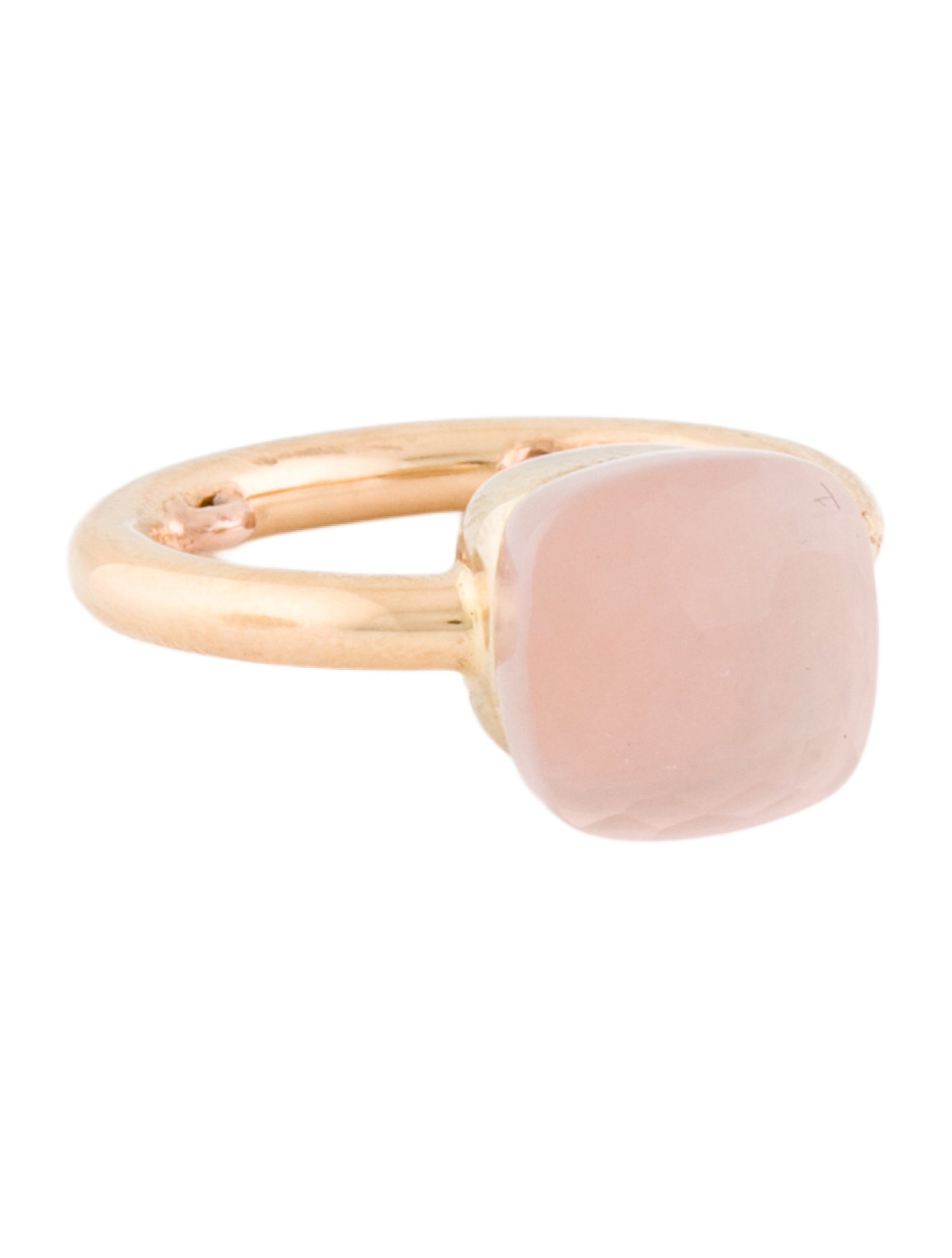 Pomellato 18K Rose Quartz Nudo Classic Cocktail Ring