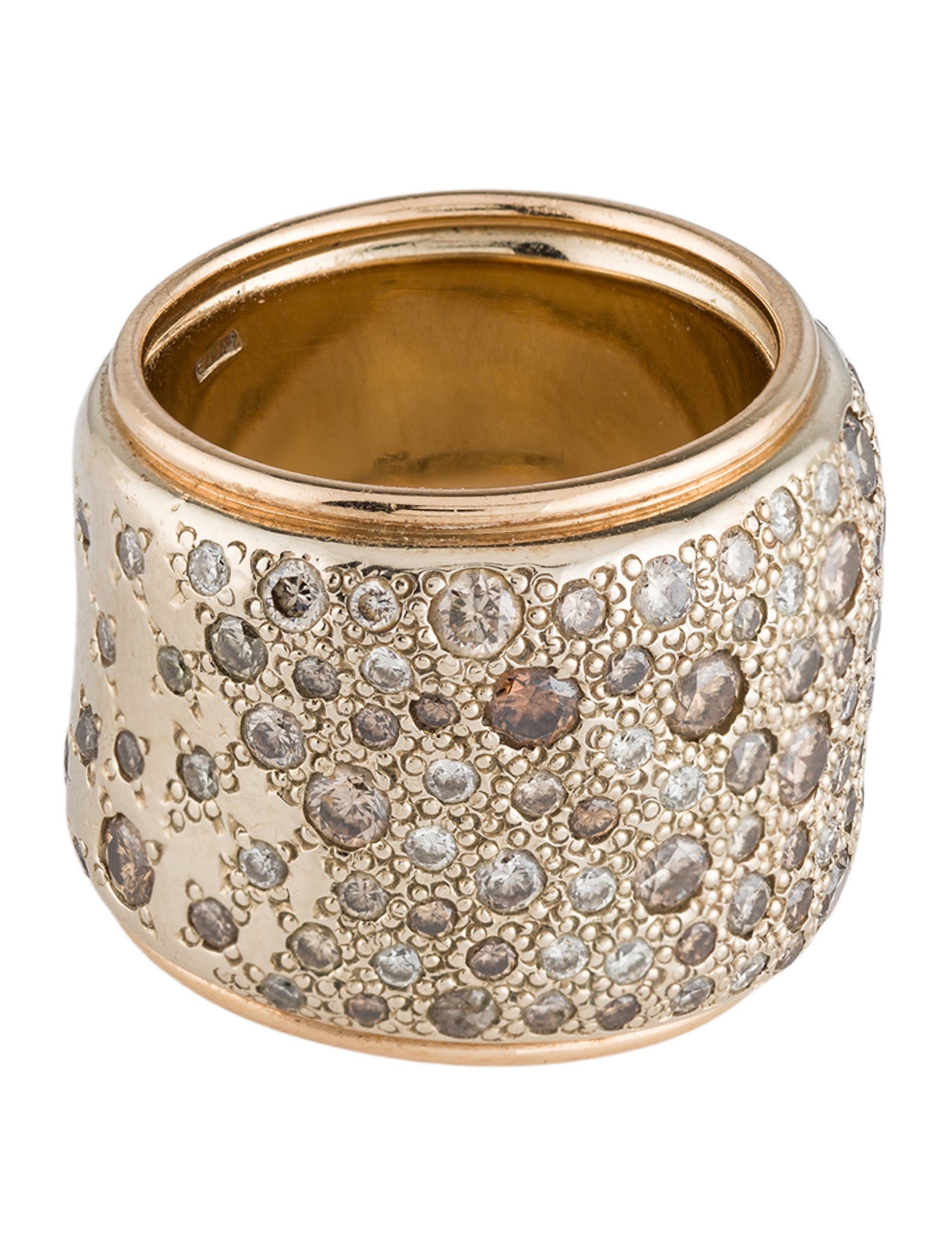 Pomellato 18K 2.92ctw Diamond Sabbia Band